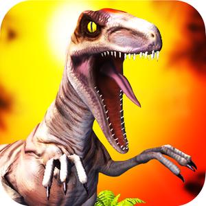 3D Dino Raptor Race For Cool Kids Free - Carnivores Hunter Dinosaur Game