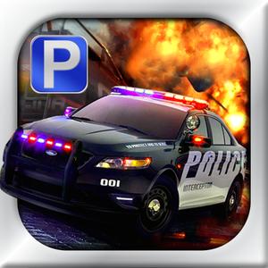 3D Police Car Parking Free - Extreme Real Racing Simulator Driving Chase