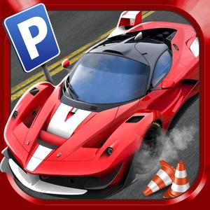 3D Sports Cars Parking Simulator Racing Game ~ Real Driving Test Run Park Sim