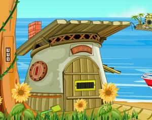 play Gracegirls Fisherman Hut Escape