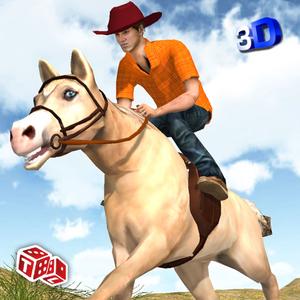 Horse Run 3D - Russian Wild Tiger Chase The Racing Equestrian In Jungle Valley