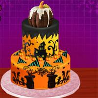 play Creepy Halloween Cream Cake