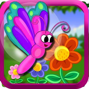 Flutter Garden - Tap Butterfly To Catch Flowers (Free Game)