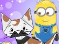 play Minion Halloween Origami Cat