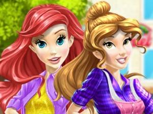 play Belle And Ariel Car Wash