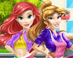 play Belle And Ariel Car Wash