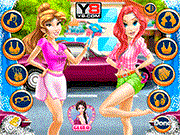 play Belle And Ariel Car Wash