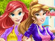 play Belle And Ariel Car Wash