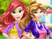 play Belle And Ariel Car Wash