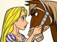 play Rapunzel Coloring Book Kissing