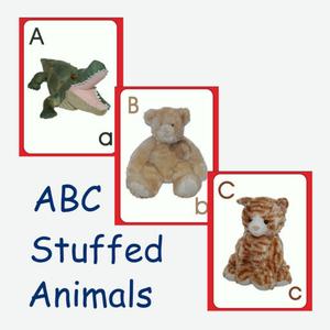 Alphabet Stuffed Animal Flash Cards
