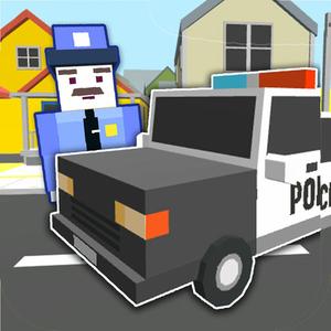 Blocky Police Car Simulator - Test Your Parking & Driving Skills In Real Blocks City