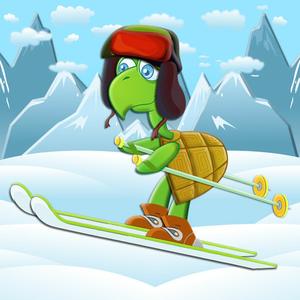 Turtle Fun Ski - Downhill Skiing Against Your Friends