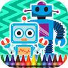 Coloring Book Robots