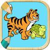 Animals To Paint And Color With The Finger For Boys And Girls: Learning Game For Children. Animals Coloring Book