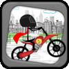 Stickman Line Biker Racer: Run And Fly Through The City