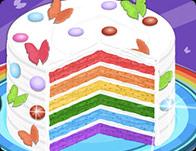 play Cooking Rainbow Birthday Cake