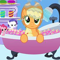 play Applejack Bubble Bath