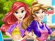 play Belle And Ariel Car Wash