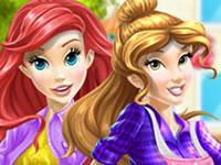 play Belle & Ariel Car Wash