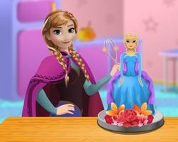 play Anna Cooking Frozen Cake