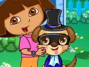 play Dora Cute Puppy Caring