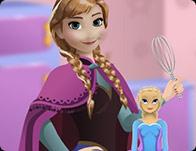 Anna Cooking Frozen Cake