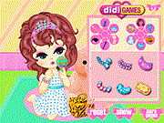 play Curly Hair Doll Makeup