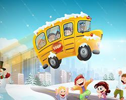 play Winter School Bus Parking