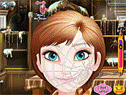 Frozen Anna Halloween Face Art!