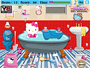 play Hello Kitty Bathroom Cleanup