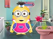 play Minion Girl Fix The Bathroom