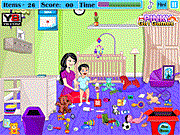 play Baby Sitter Cleaning With Baby