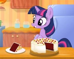 play Twilight Sparkle Cooking Red Velvet Cake