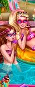 play Super Barbie Pool Party