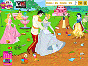 play Princess Cinderella Wedding Cleaning
