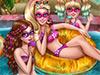 play Super Barbie Pool Party