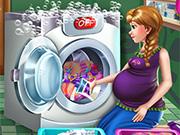 Anna Pregnant Laundry Day