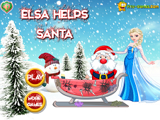 play Elsa Helps Santa