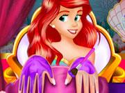 play Ariel Nails Design Kissing