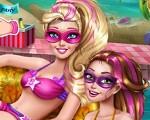 play Super Barbie Pool Party