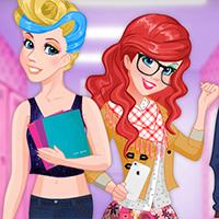 play Ariel And Cinderella College Rush