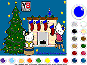 play Hello Kitty Christmas Coloring