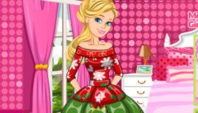 play Barbie Christmas Patchwork
