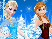 play Elsa And Anna Party Dresses