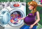 play Anna Pregnant Laundry Day