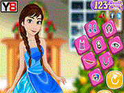 play Frozen Anna Christmas Dress Up