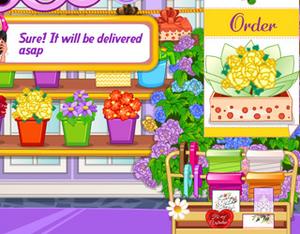 play Barbie'S Flower Shop