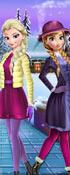 play Elsa And Anna Winter Dress Up