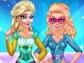 Winter Fashion Elsa And Super Barbie